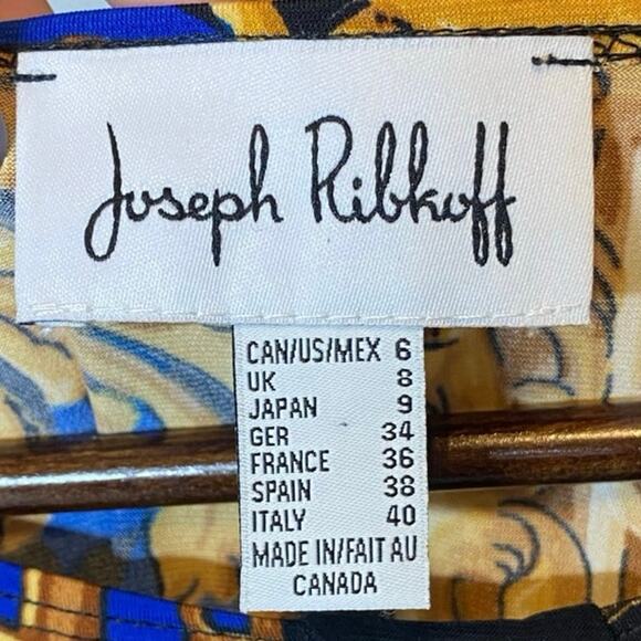 Joseph Ribkoff Jersey Knit Chain Print Top size 6 - Picture 5 of 5